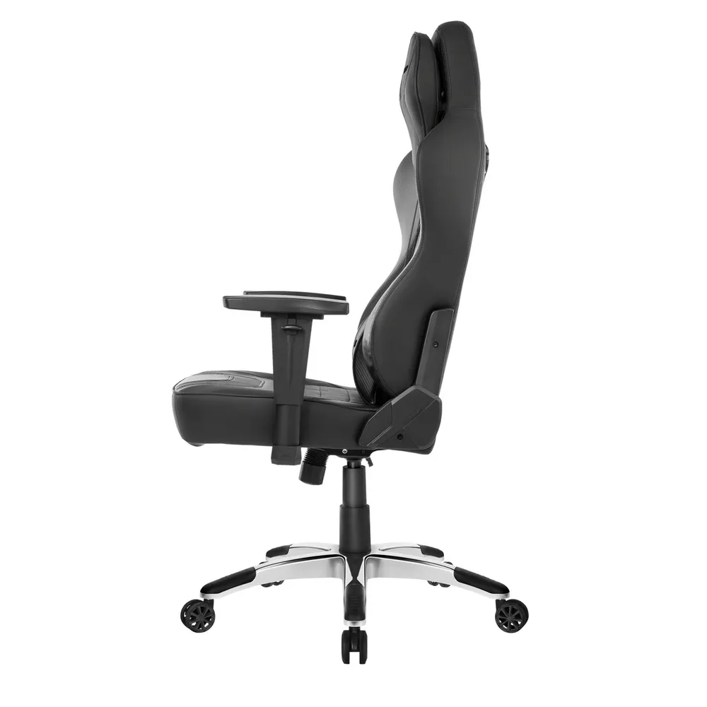 Scaun de birou AKRacing OFFICE Obsidian, PU Piele, Negru