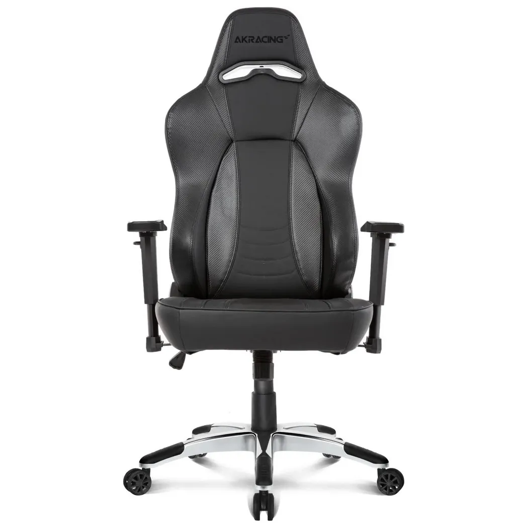 Scaun de birou AKRacing OFFICE Obsidian, PU Piele, Negru