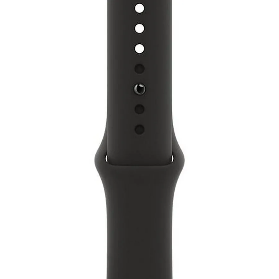 Ceas inteligent Apple Watch Series 6 GPS MG133, 40mm, Carcasă din aluminiu cu bandă Sport Neagră