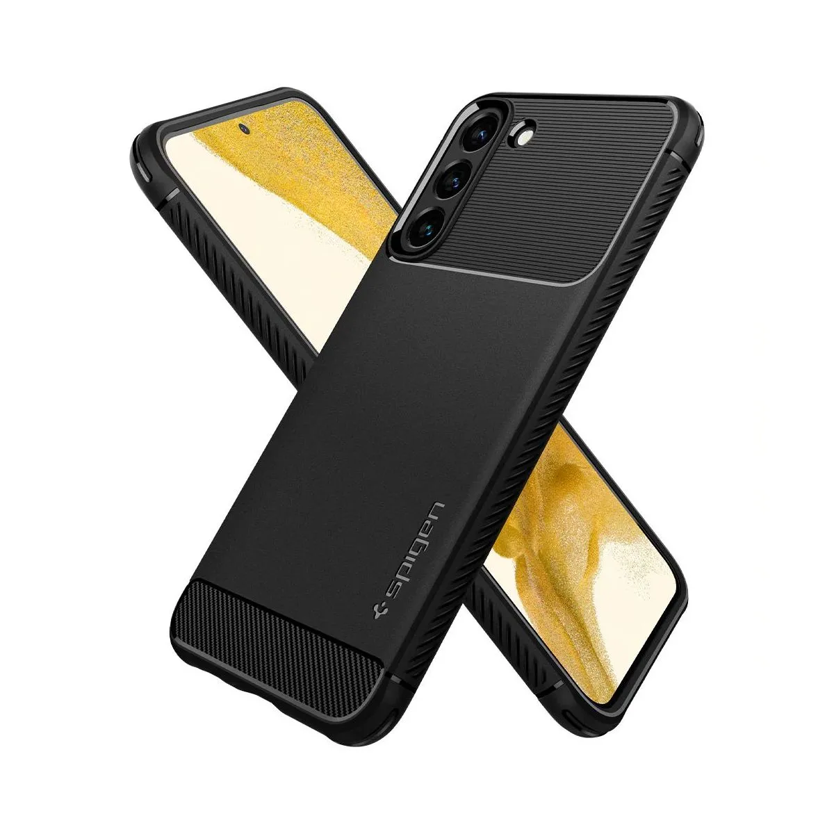 Spigen Samsung S22, Rugged Armor, Matte Black