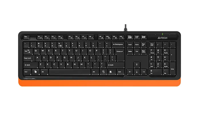 Клавиатура A4Tech FK10, Проводное, Черный/Оранжевый