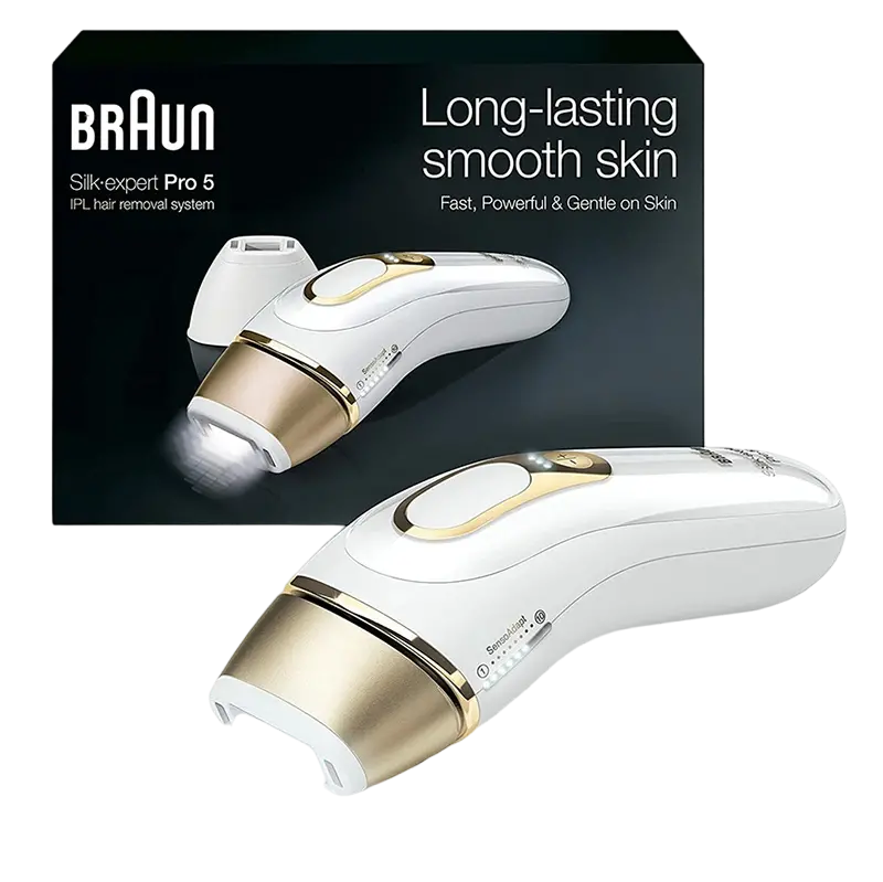 Фотоэпилятор Braun PL5157 Silk-expert Pro 5, Черный | Золотистый