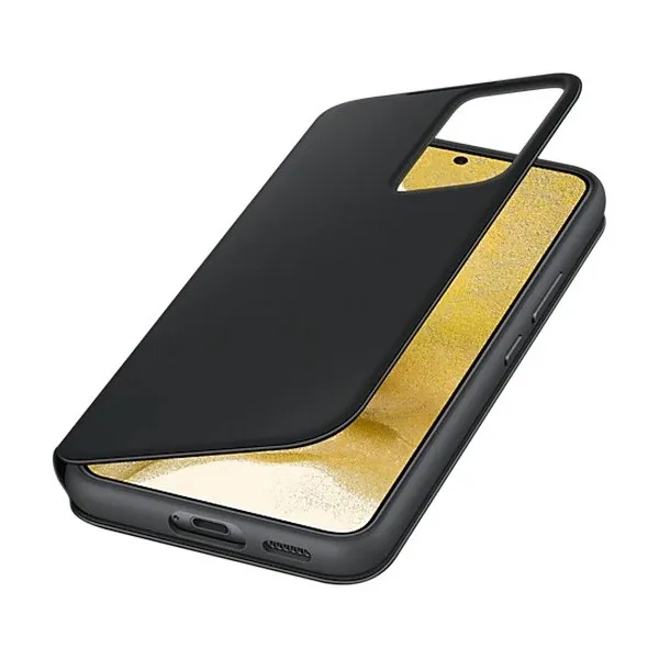 Husă tip carte Samsung Smart Clear View Cover for Galaxy S22, Negru