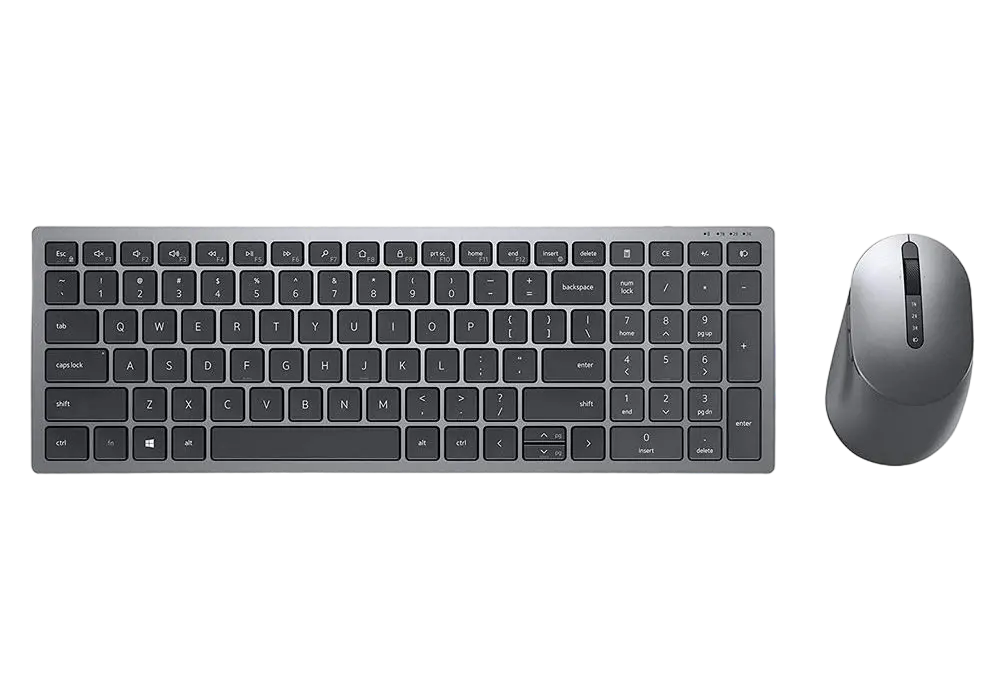 Set Tastatură + Mouse DELL KM7120W, Fără fir, Gri