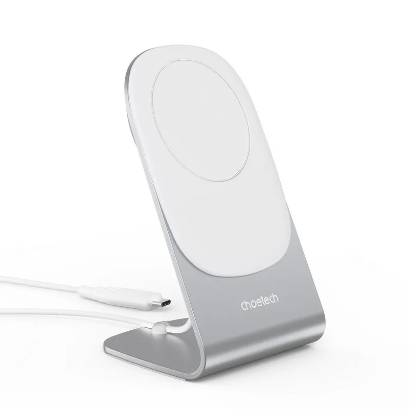Încărcător wireless Choetech H046 + T518-F, 15 W, Alb