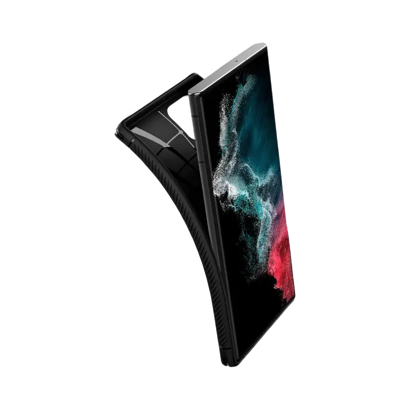 Spigen Samsung S22 Ultra, Rugged Armor, Matte Black