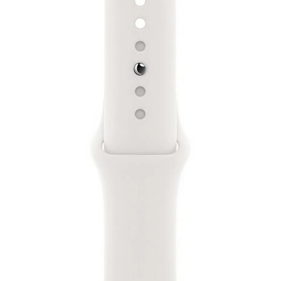 Ceas inteligent Apple Watch Series 6 GPS MG283, 40mm, Carcasă din aluminiu cu bandă Sport Albă