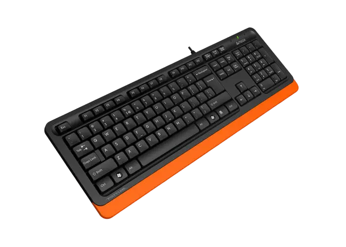 Клавиатура A4Tech FK10, Проводное, Черный/Оранжевый