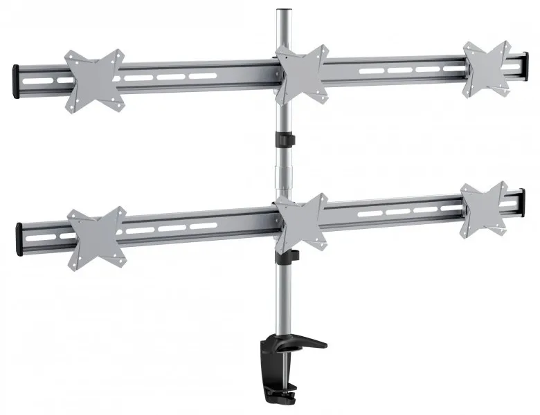 Suport birou pentru monitoare Reflecta PLANO Desk 23-1010S, Argintiu