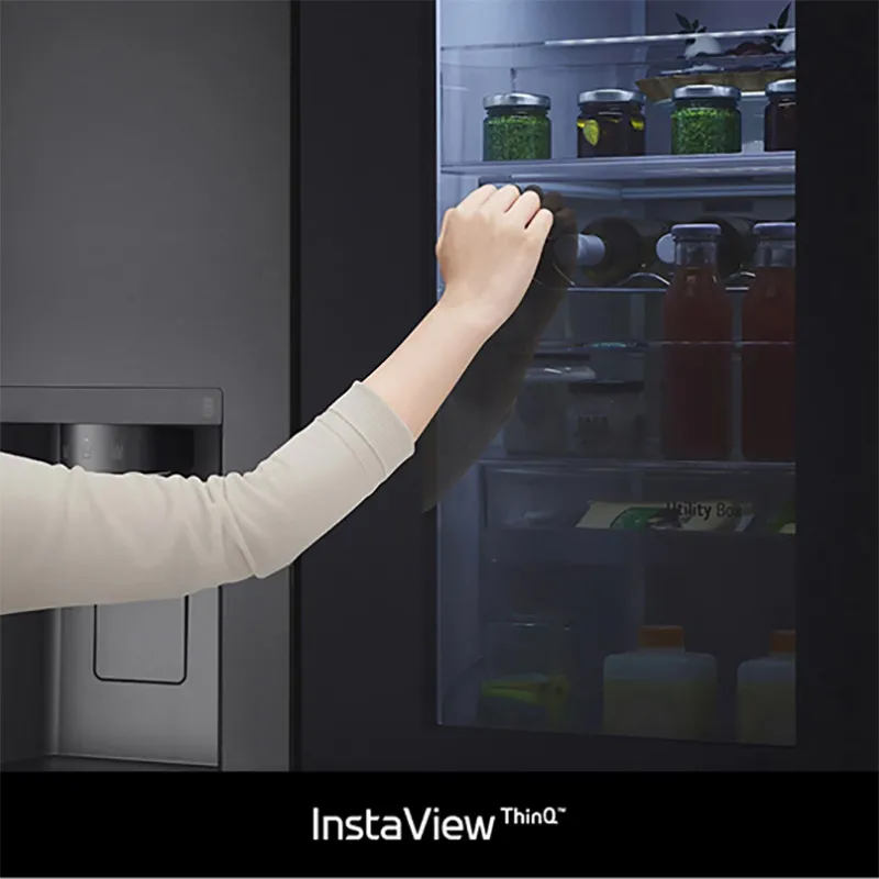 Frigider LG GSXV91MCAE, DoorCooling+, Negru