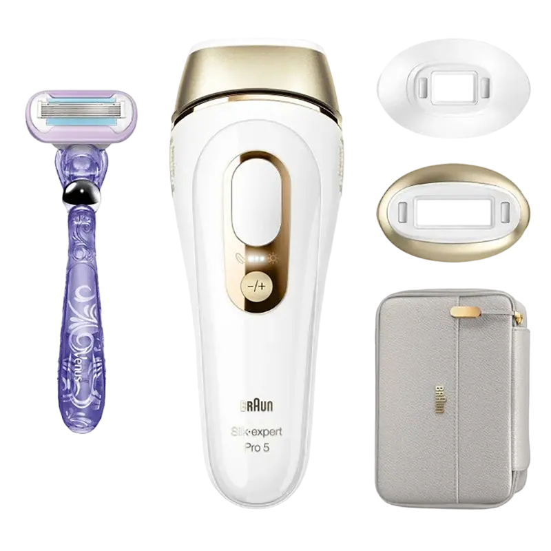 Фотоэпилятор Braun PL5157 Silk-expert Pro 5, Черный | Золотистый