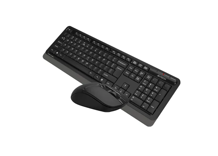 Wireless Keyboard & Mouse A4Tech FG1012S, Fn Keys, Splash Proof, Silent Mouse, 1xAA/1xAA, Black