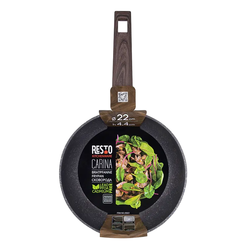 Сковорода RESTO 93021, 22cm, Коричневый