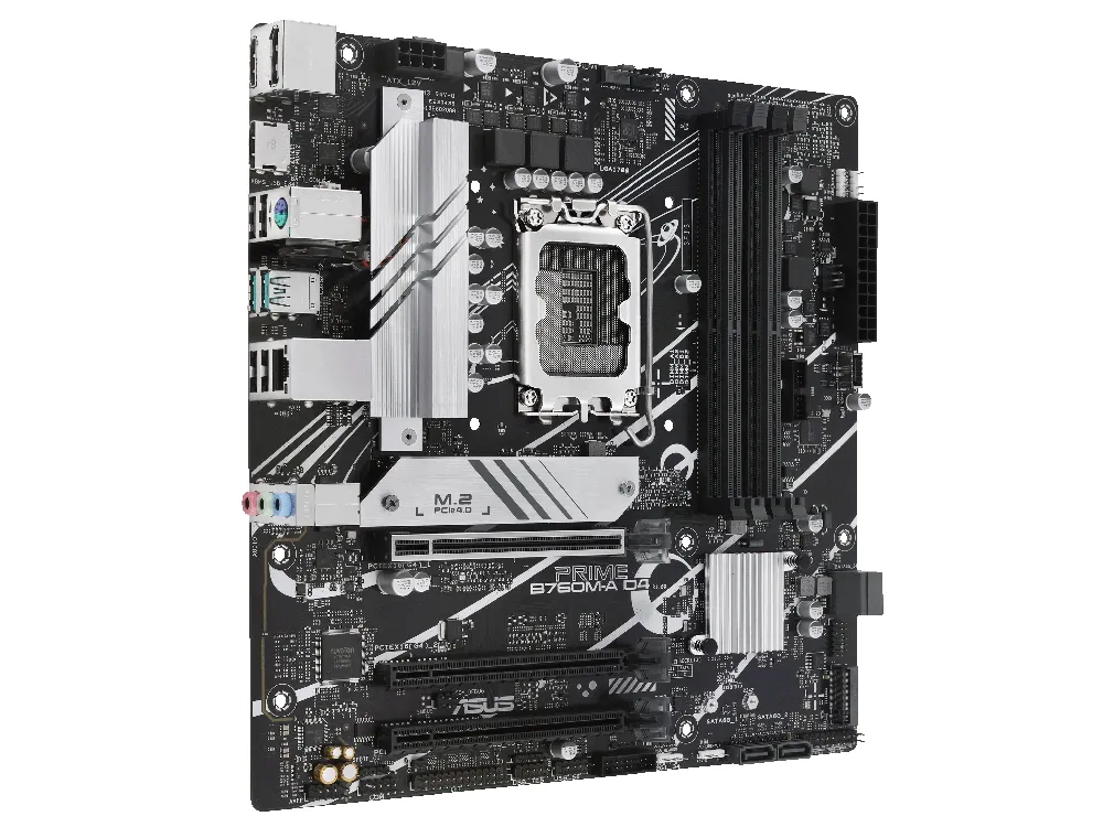Материнская плата ASUS PRIME B760M-A D4, LGA1700, Intel B760, Micro-ATX