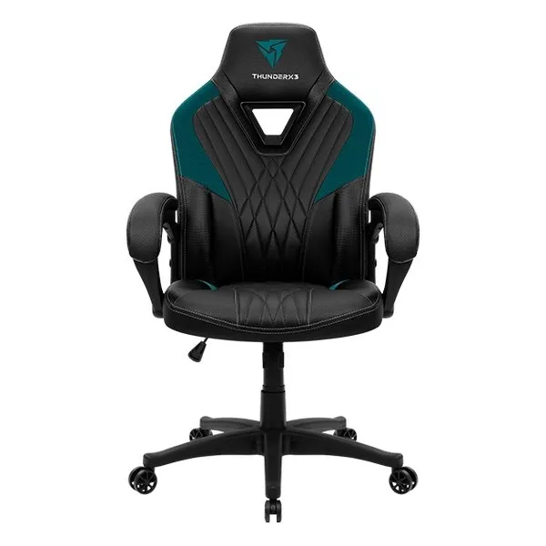 Scaun Gaming ThunderX3 DC1, PU Piele, Negru/Albastru