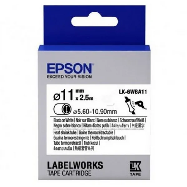 Cartuş de bandă Epson LK-6WBA11, 24 mm x 2,5 m