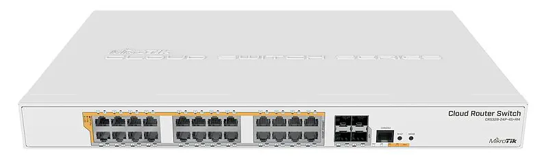 PoE коммутатор MikroTik CRS328-24P-4S+RM, Белый