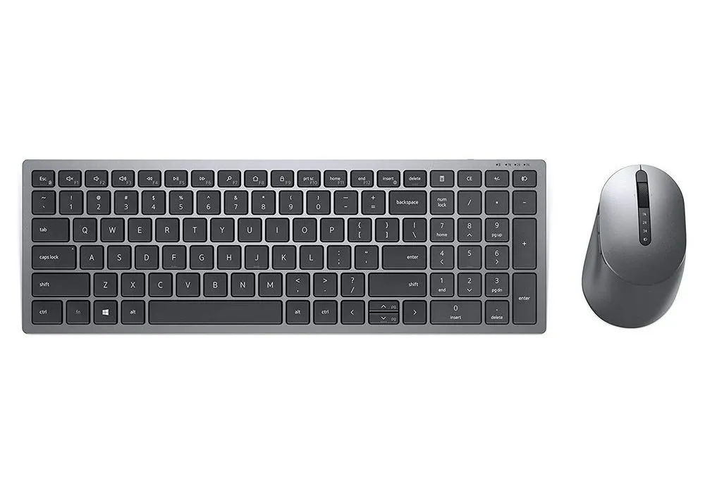 Set Tastatură + Mouse DELL KM7120W, Fără fir, Gri
