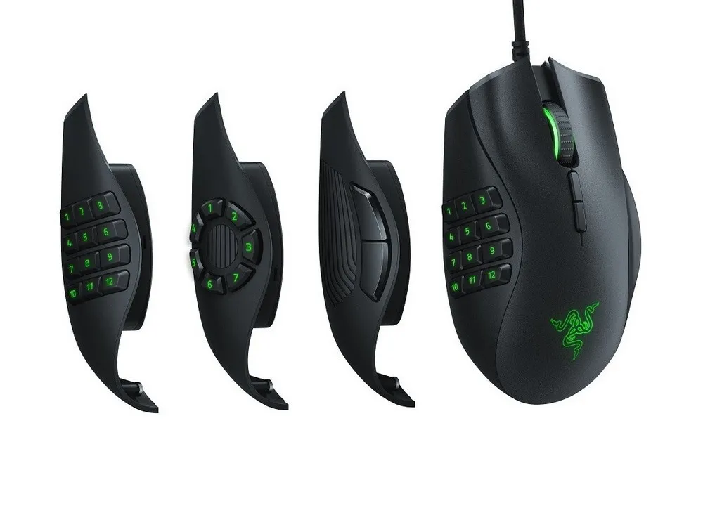 Gaming Mouse Razer Naga Trinity, 16k dpi, 19 buttons, 50G, 450IPS, 120g, RGB, USB, Black