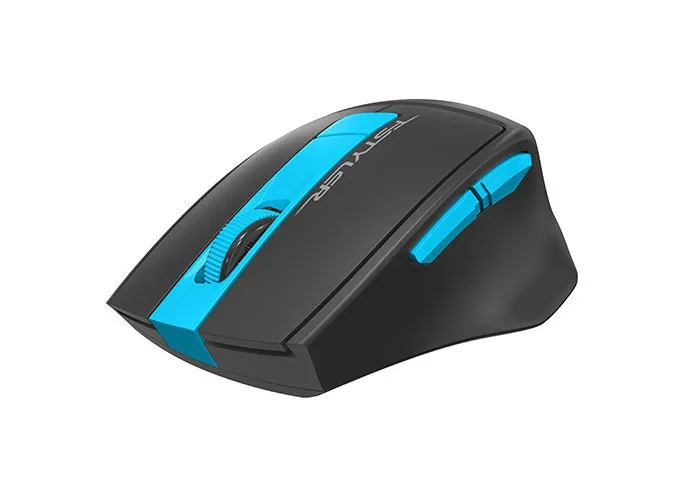 Wireless Mouse A4Tech FG30S Silent, 1000-2000 dpi, 6 buttons, Ergonomic, 1xAA, Grey/Blue