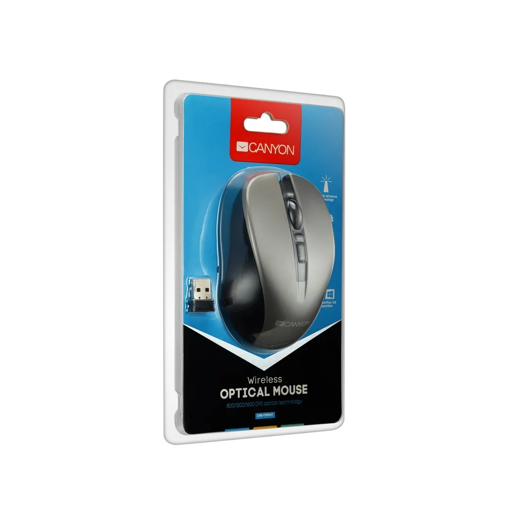 Беcпроводная мышь Canyon MW-1, Серый