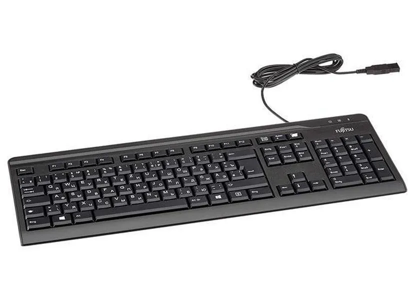Клавиатура Fujitsu KB410, Проводное, Чёрный