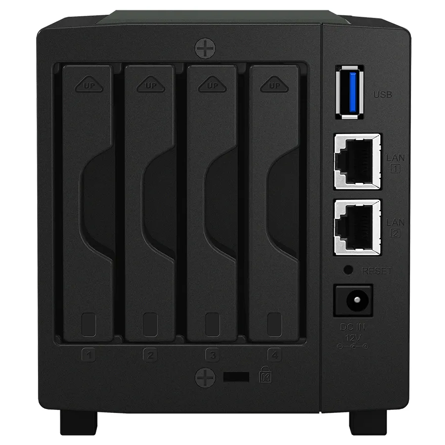 Сетевое хранилище SYNOLOGY DS419slim, Чёрный