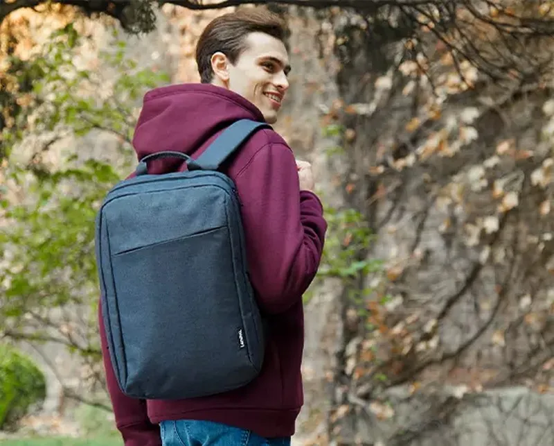 Rucsac pentru Laptop Lenovo B210, 15.6", Poliester, Gri