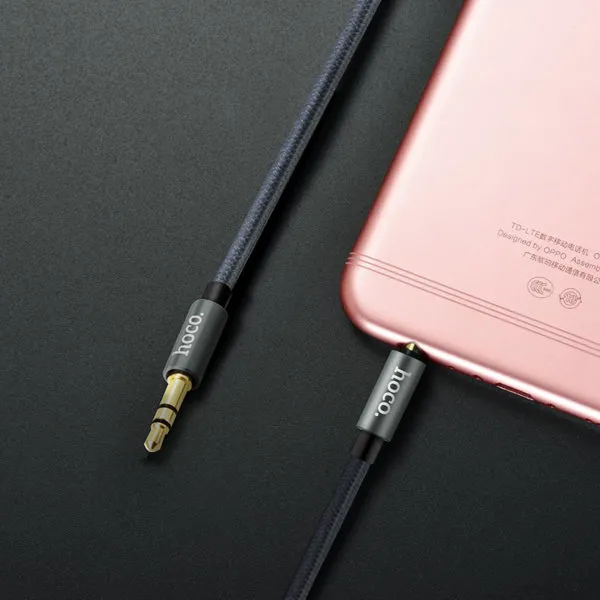 Cablu audio Hoco UPA03, 3.5 mm - 3.5 mm, 1m, Negru