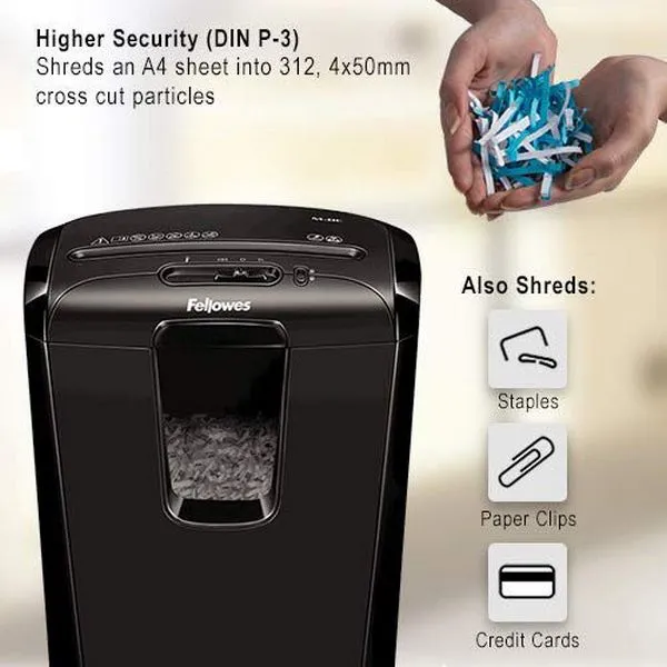 Shredder Fellowes Powershred M-8C, Negru