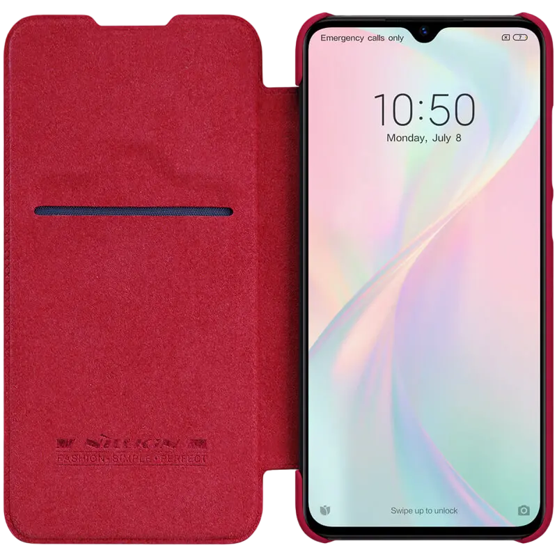 Чехол книжка Nillkin Mi9 Lite/CC9 - Qin LC, Красный