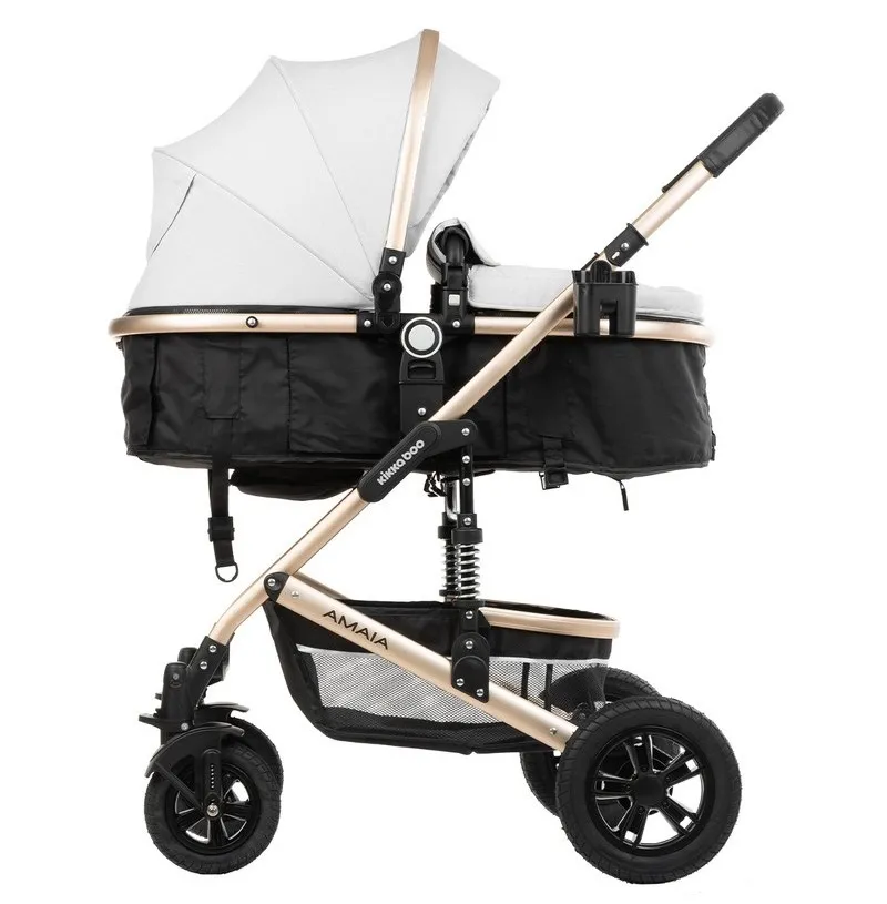 Cărucior 3-în-1 Kikka Boo Amaia, Gri