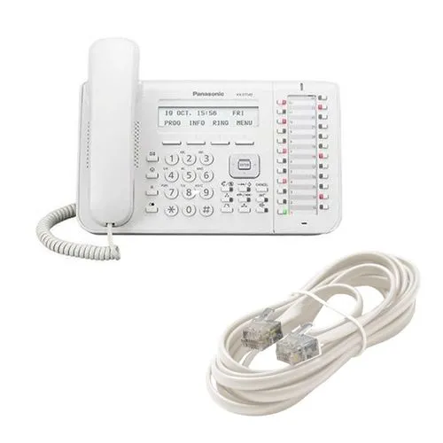 Telefon digital Panasonic KX-DT543RU, Alb