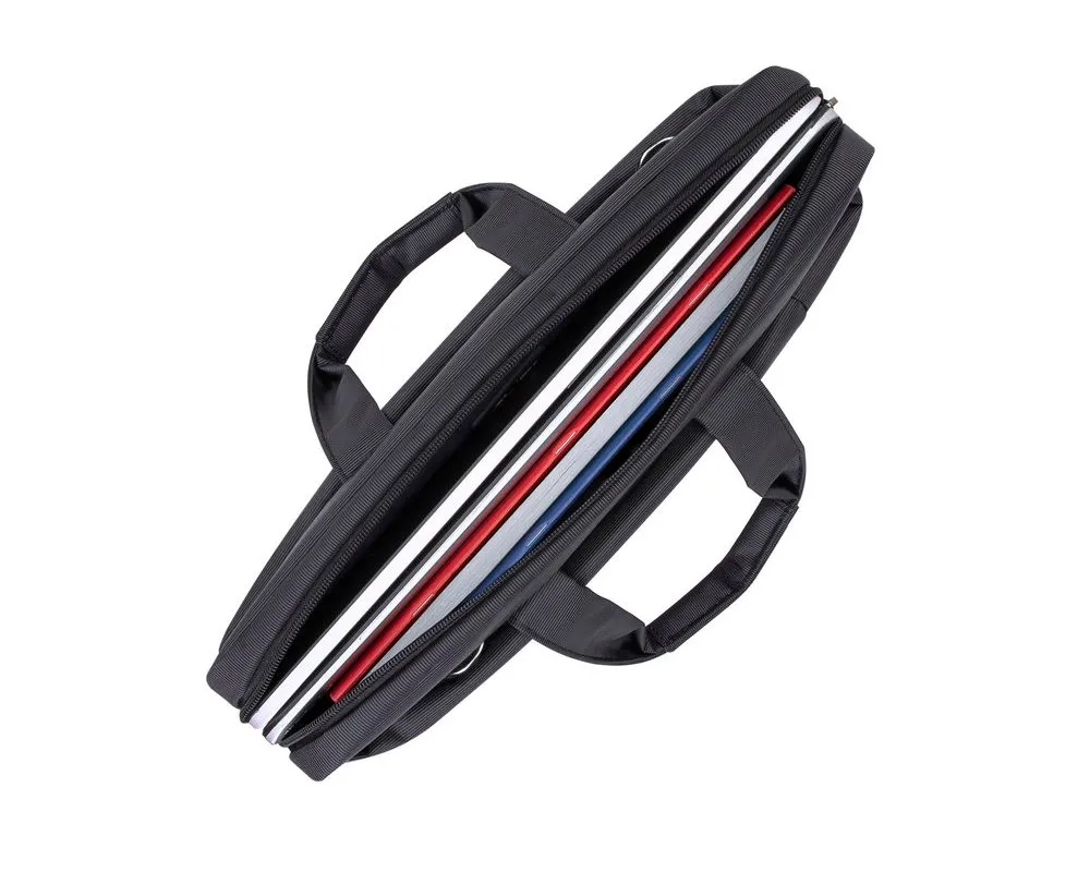 Geantă pentru Laptop RivaCase Central, 15.6", Poliester, Negru