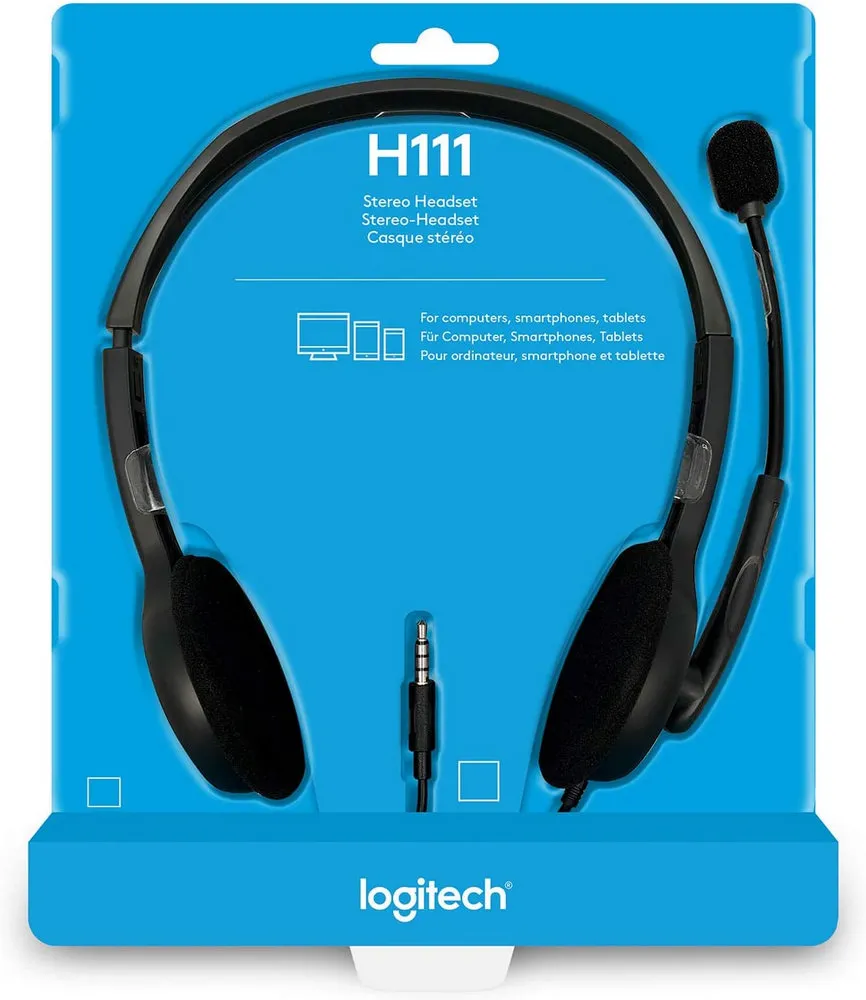 Наушники Logitech H111, Серый