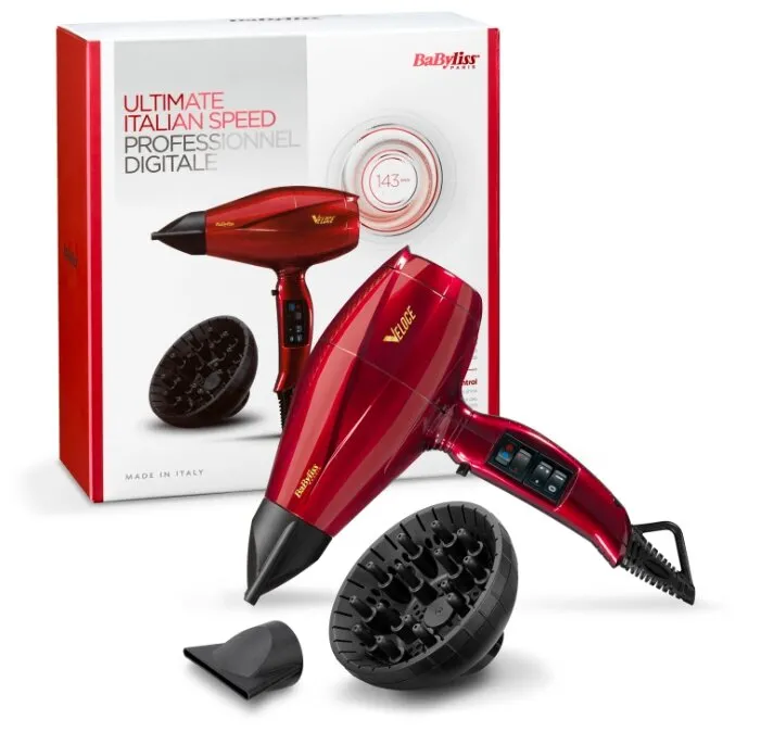 Фен BaByliss Veloce 6750DE, 2200 Вт, Красный