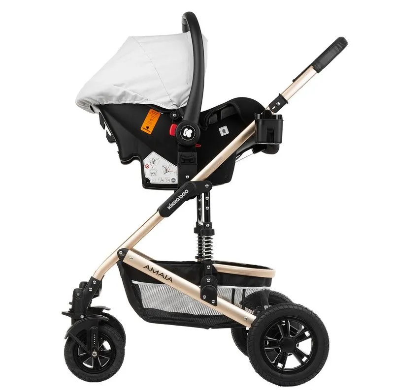 Cărucior 3-în-1 Kikka Boo Amaia, Gri