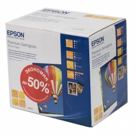 Hârtie fotografică Epson Premium Semigloss Photo Paper, А6
