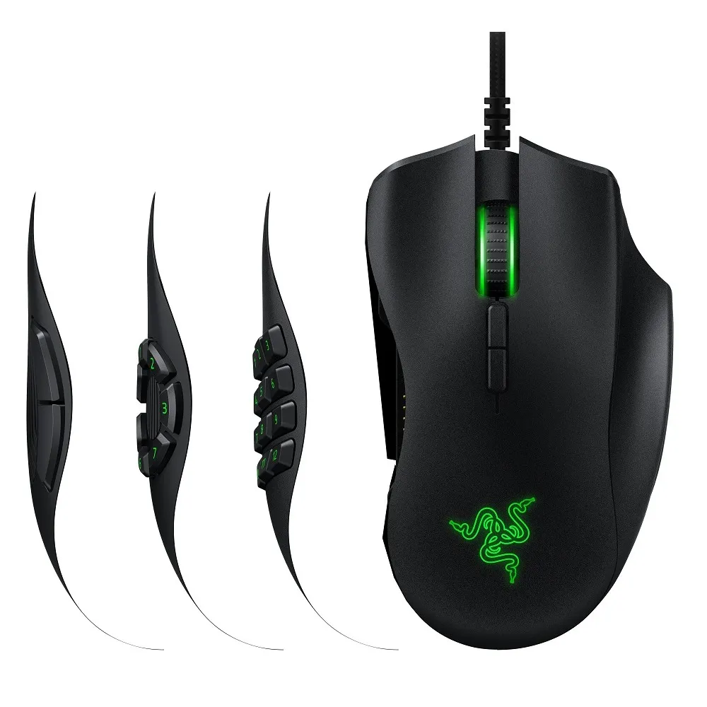 Gaming Mouse Razer Naga Trinity, 16k dpi, 19 buttons, 50G, 450IPS, 120g, RGB, USB, Black