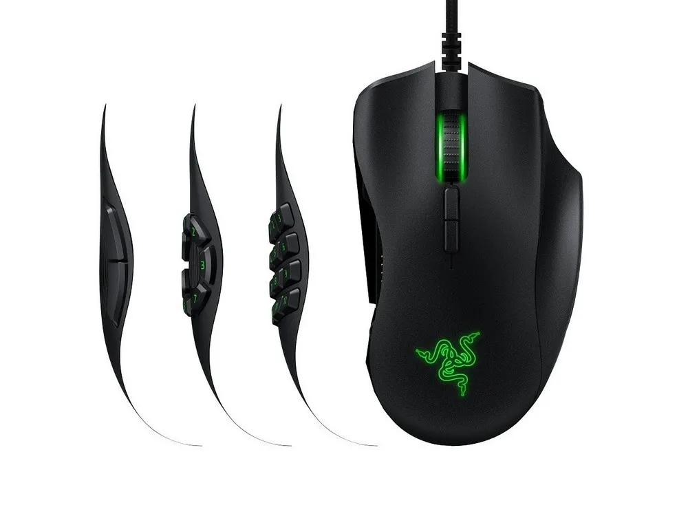 Gaming Mouse Razer Naga Trinity, 16k dpi, 19 buttons, 50G, 450IPS, 120g, RGB, USB, Black
