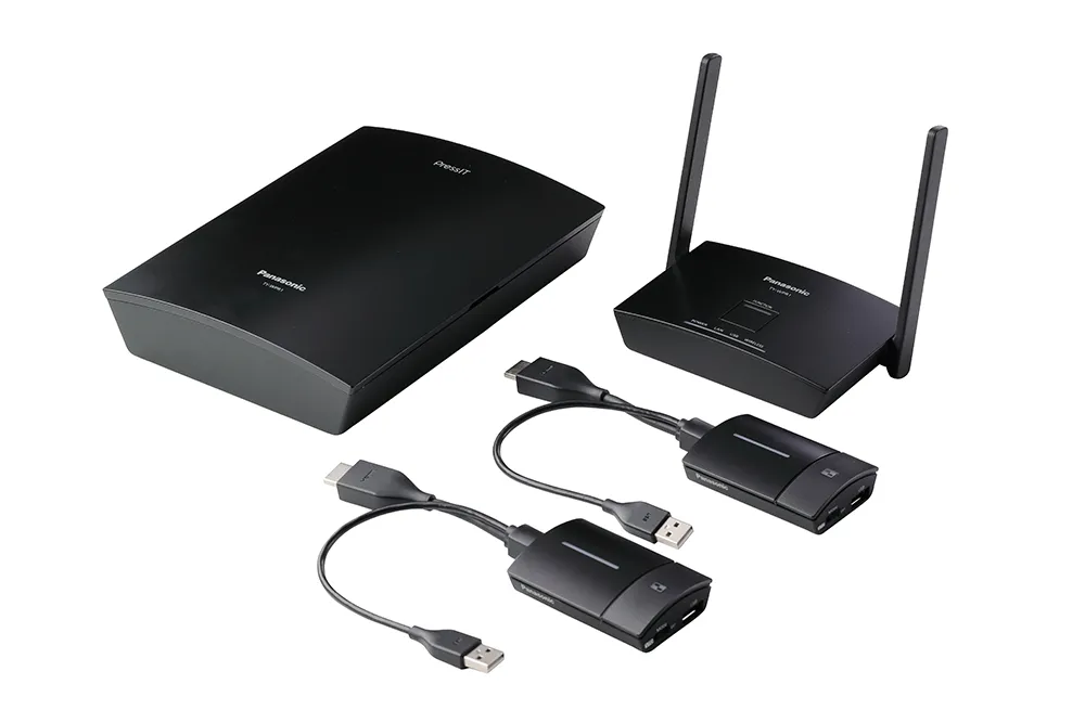 Set sistem de prezentare wireless Panasonic TY-WPS1W, Negru