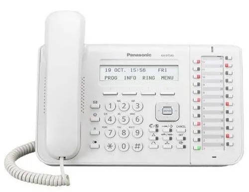 Telefon digital Panasonic KX-DT543RU, Alb