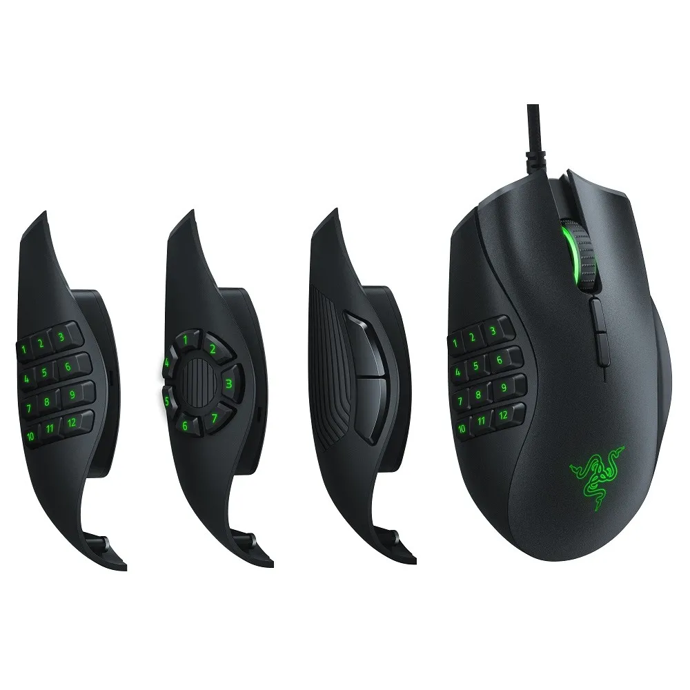 Gaming Mouse Razer Naga Trinity, 16k dpi, 19 buttons, 50G, 450IPS, 120g, RGB, USB, Black
