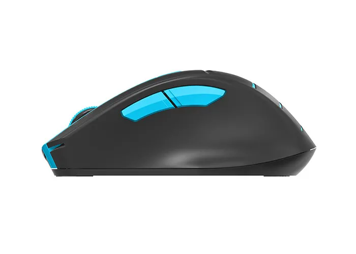Wireless Mouse A4Tech FG30S Silent, 1000-2000 dpi, 6 buttons, Ergonomic, 1xAA, Grey/Blue