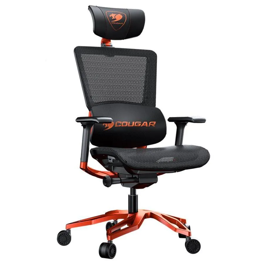 Scaun Gaming Cougar Argo, Material, Negru/Portocaliu