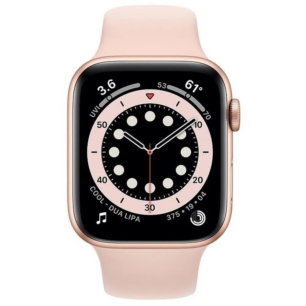 Ceas inteligent Apple Watch Series 6 GPS MG123, 40mm, Carcasă din aluminiu cu bandă sport Pink Sand