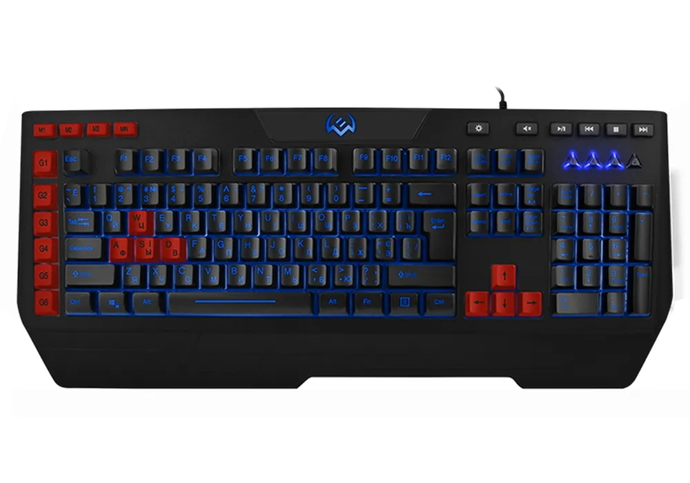 Tastatură SVEN KB-G9600, Cu fir, Negru