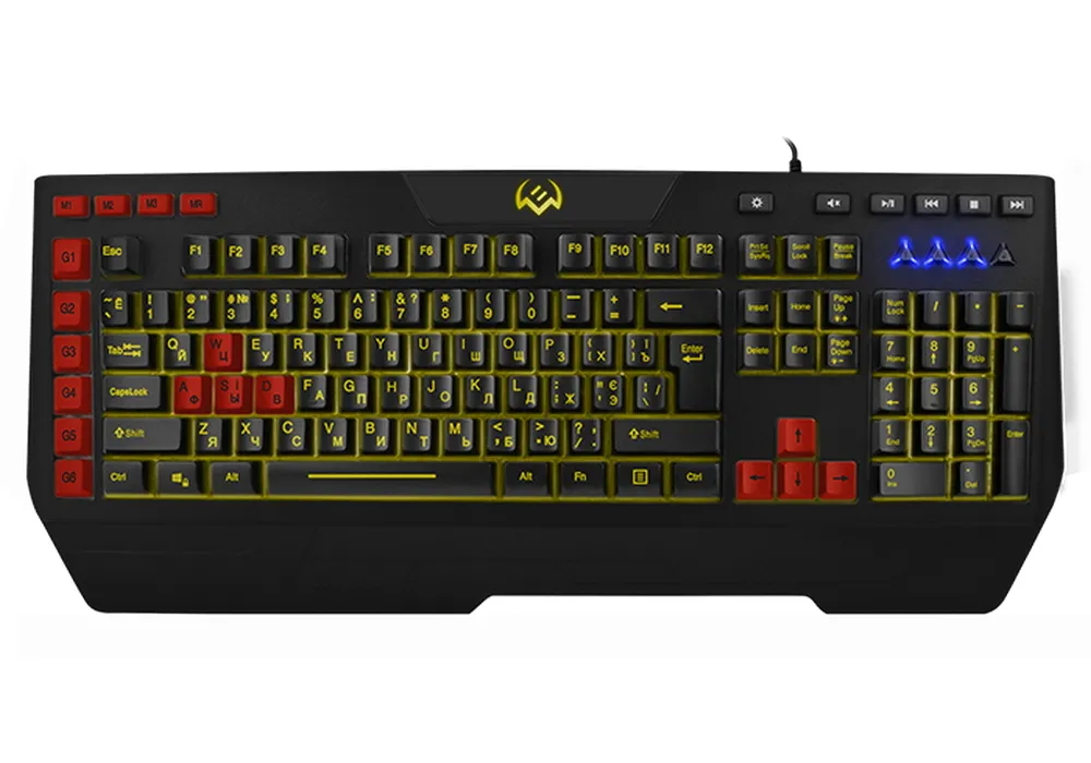 Tastatură SVEN KB-G9600, Cu fir, Negru