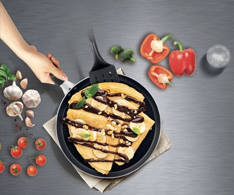 Блинная сковорода Tefal C3841053, 25см, Чёрный