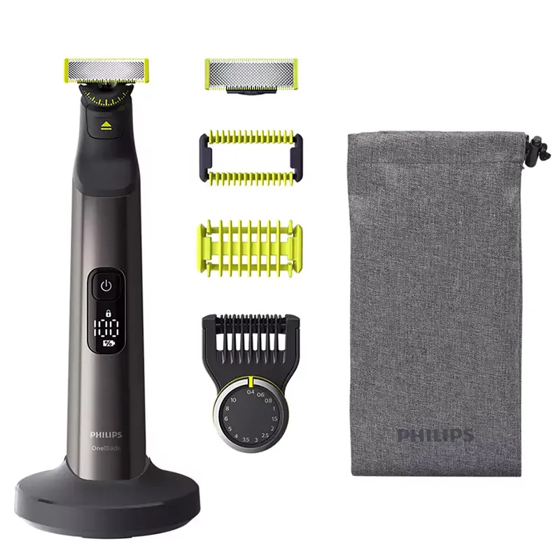 Trimmer pentru bărbați Philips OneBlade Pro 360 QP6551/17, Crom